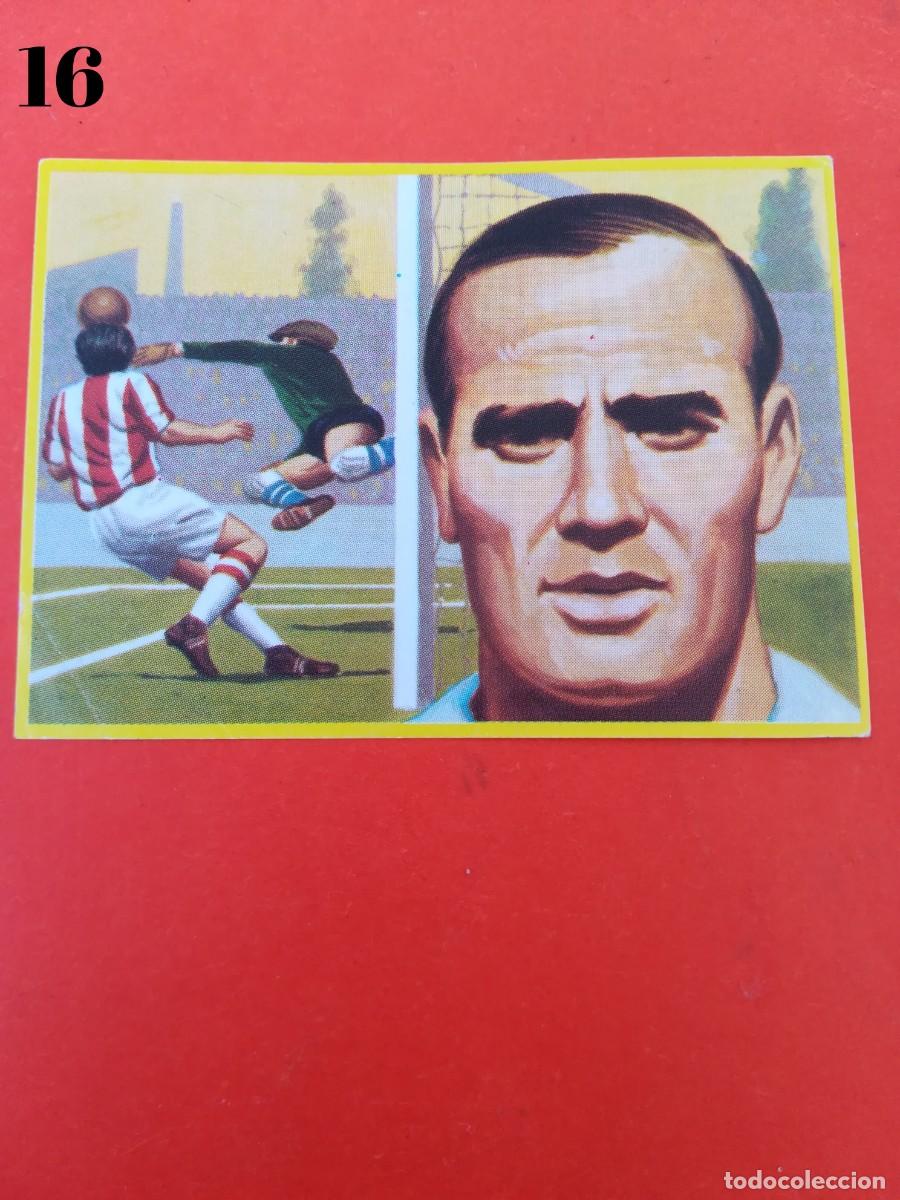 Cromos de F&uacute;tbol: Cromo n.16 f&uacute;tbol en accion - danone - sin pegar