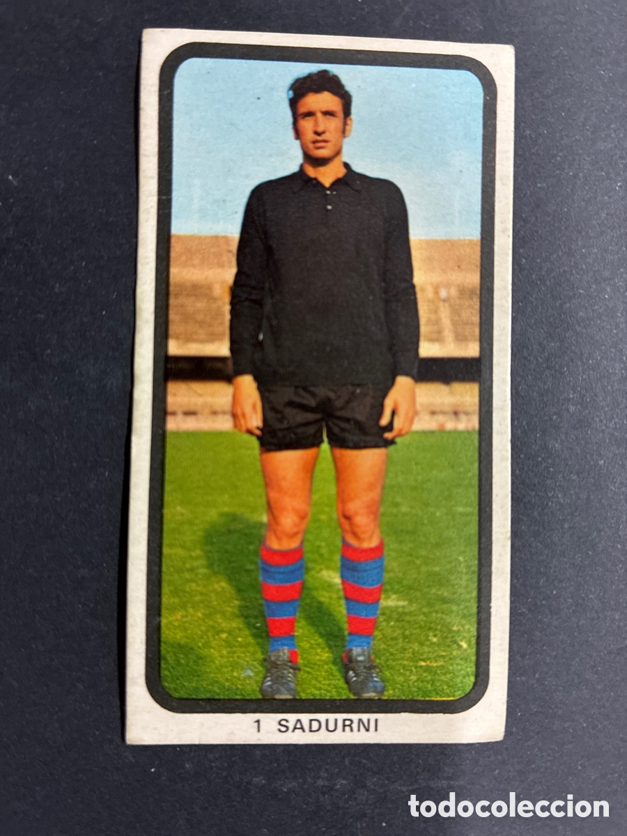 Football Stickers: CROMO FUTBOL SIN PEGAR SADURNI F.C BARCELONA LIGA 1974-75 EDITORIAL RUIZ ROMERO