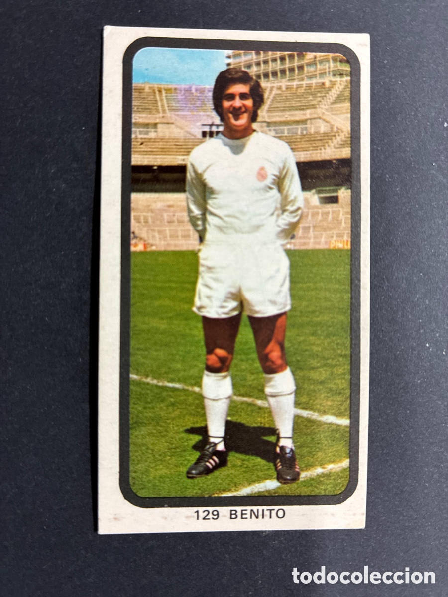 Football Stickers: CROMO FUTBOL SIN PEGAR BENITO R. MADRID LIGA 1974-75 EDITORIAL RUIZ ROMERO