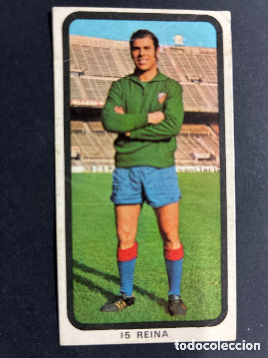 Figurine di Calcio: CROMO FUTBOL SIN PEGAR REINA AT MADRID LIGA 1974-75 EDITORIAL RUIZ ROMERO