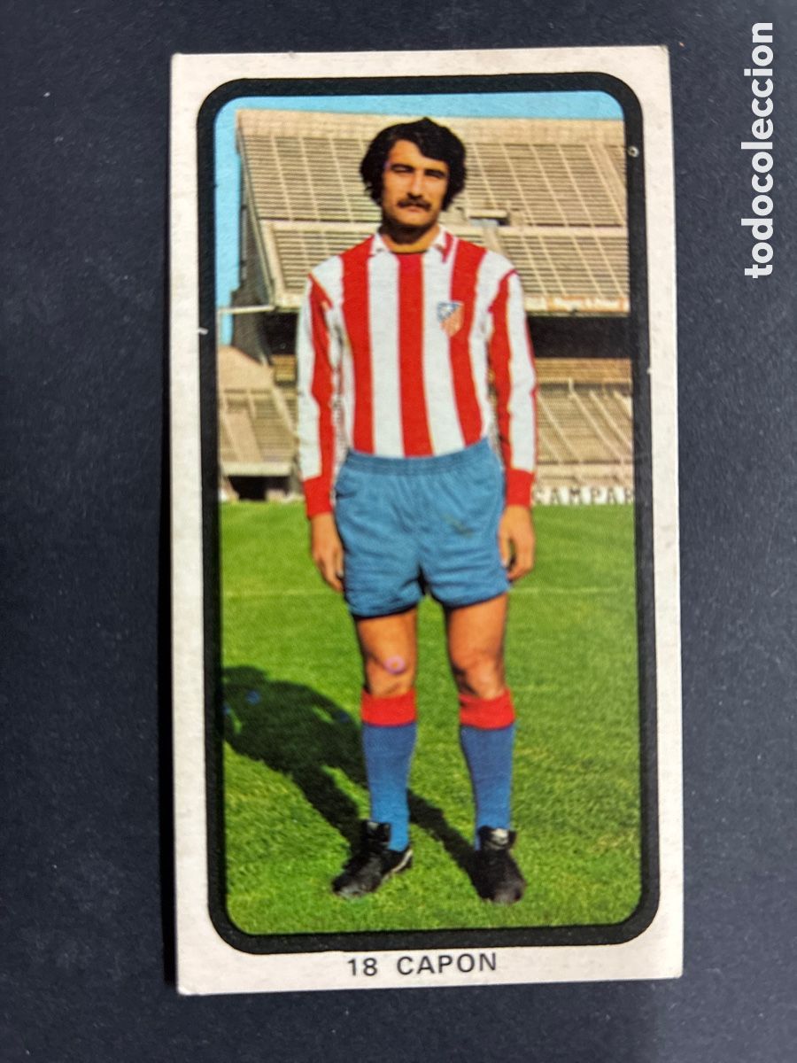 Figurine di Calcio: CROMO FUTBOL SIN PEGAR CAPON AT MADRID LIGA 1974-75 EDITORIAL RUIZ ROMERO