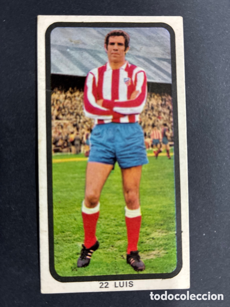Figurine di Calcio: CROMO FUTBOL SIN PEGAR LUIS AT MADRID LIGA 1974-75 EDITORIAL RUIZ ROMERO