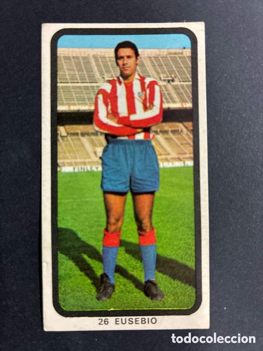 Figurine di Calcio: CROMO FUTBOL SIN PEGAR EUSEBIO AT MADRID LIGA 1974-75 EDITORIAL RUIZ ROMERO