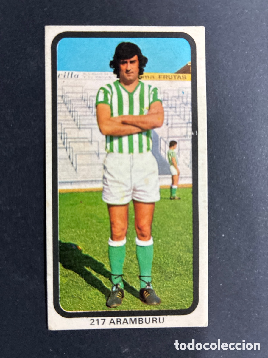 Figurine di Calcio: CROMO FUTBOL SIN PEGAR ARAMBURU BETIS LIGA 1974-75 EDITORIAL RUIZ ROMERO
