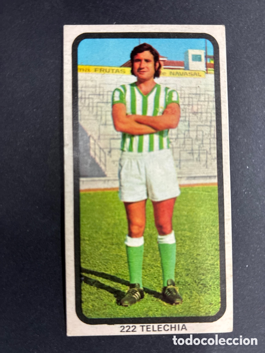Figurine di Calcio: CROMO FUTBOL SIN PEGAR TELECHIA BETIS LIGA 1974-75 EDITORIAL RUIZ ROMERO