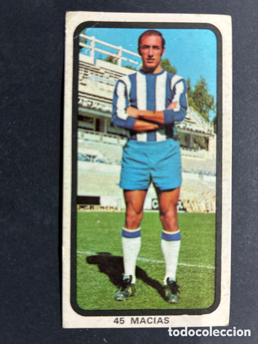 Figurine di Calcio: CROMO FUTBOL SIN PEGAR MACIAS MALAGA LIGA 1974-75 EDITORIAL RUIZ ROMERO