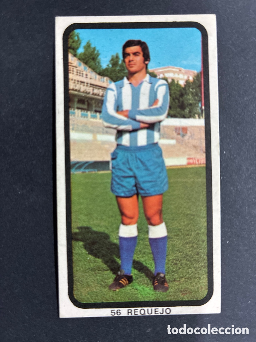 Figurine di Calcio: CROMO FUTBOL SIN PEGAR REQUEJO MALAGA LIGA 1974-75 EDITORIAL RUIZ ROMERO