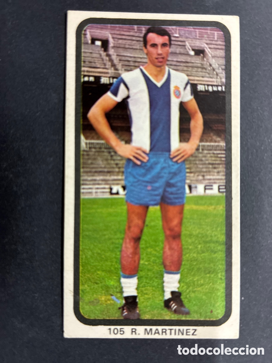 Figurine di Calcio: CROMO FUTBOL SIN PEGAR R.MARTINEZ ESPA&Ntilde;OL LIGA 1974-75 EDITORIAL RUIZ ROMERO