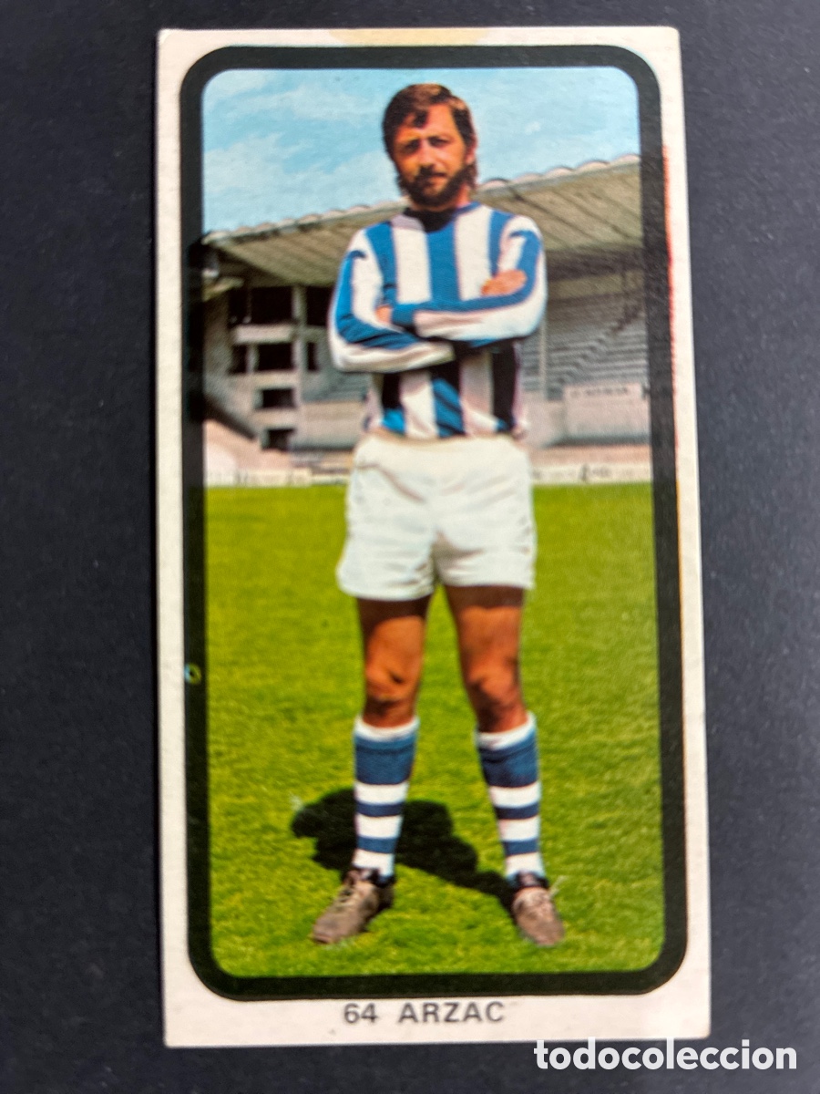 Figurine di Calcio: CROMO FUTBOL SIN PEGAR ARZAC R.SOCIEDAD LIGA 1974-75 EDITORIAL RUIZ ROMERO
