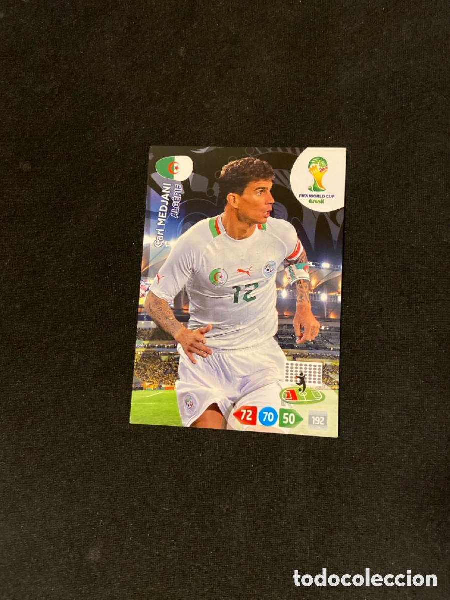 Cromos de F&uacute;tbol: CARL MEDJANI 2 (ARGELIA) PANINI ADRENALYN MUNDIAL 2014 BRASIL 14 FUTBOL CARTA A-1