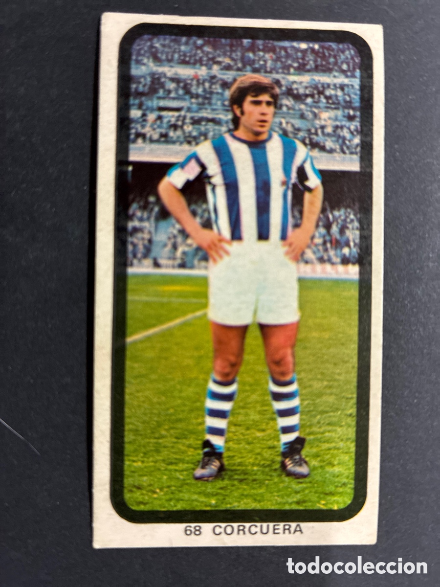 Figurine di Calcio: CROMO FUTBOL SIN PEGAR CORCUERA R.SOCIEDAD LIGA 1974-75 EDITORIAL RUIZ ROMERO