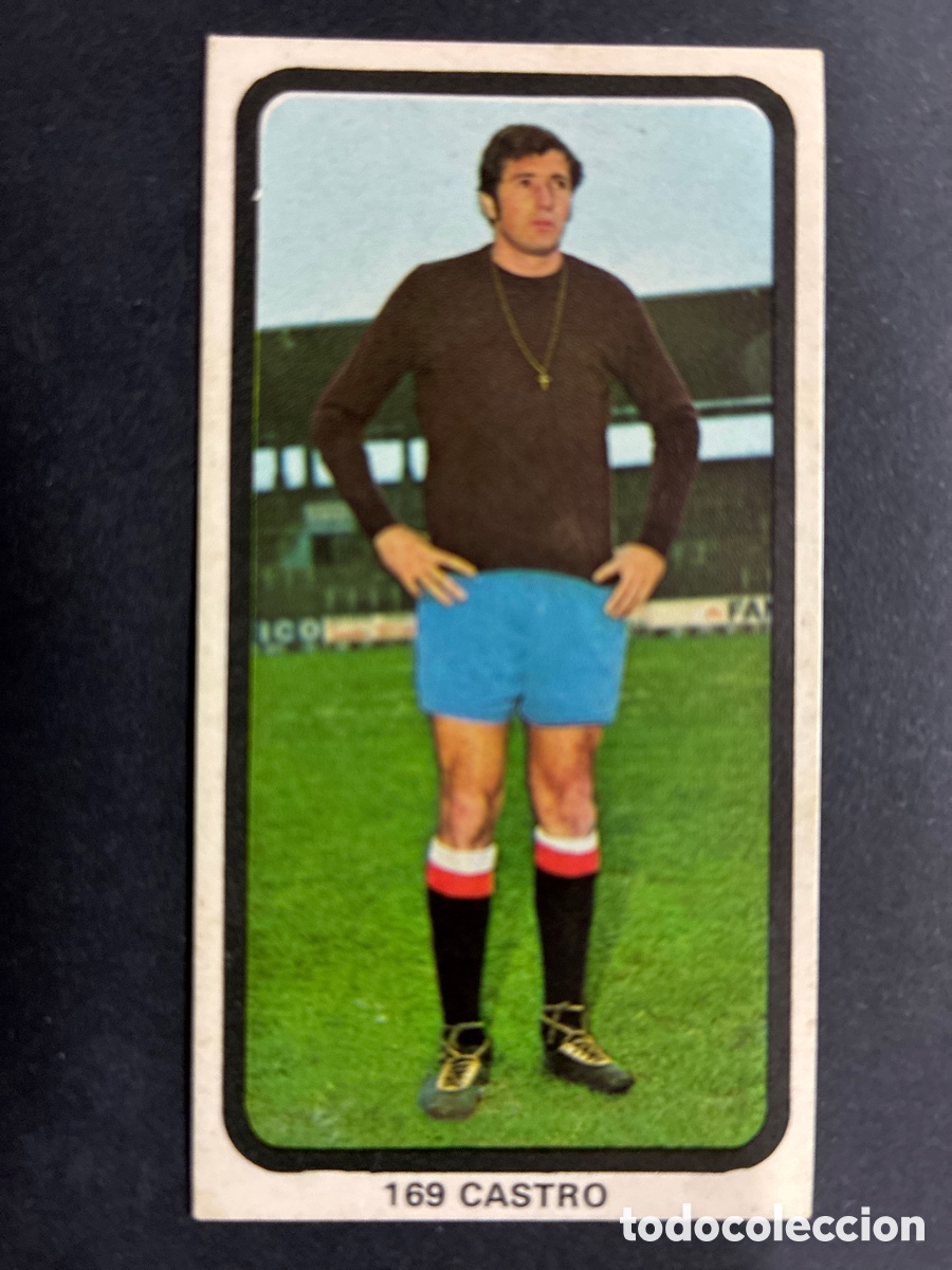 Figurine di Calcio: CROMO FUTBOL SIN PEGAR CASTRO S GIJON LIGA 1974-75 EDITORIAL RUIZ ROMERO
