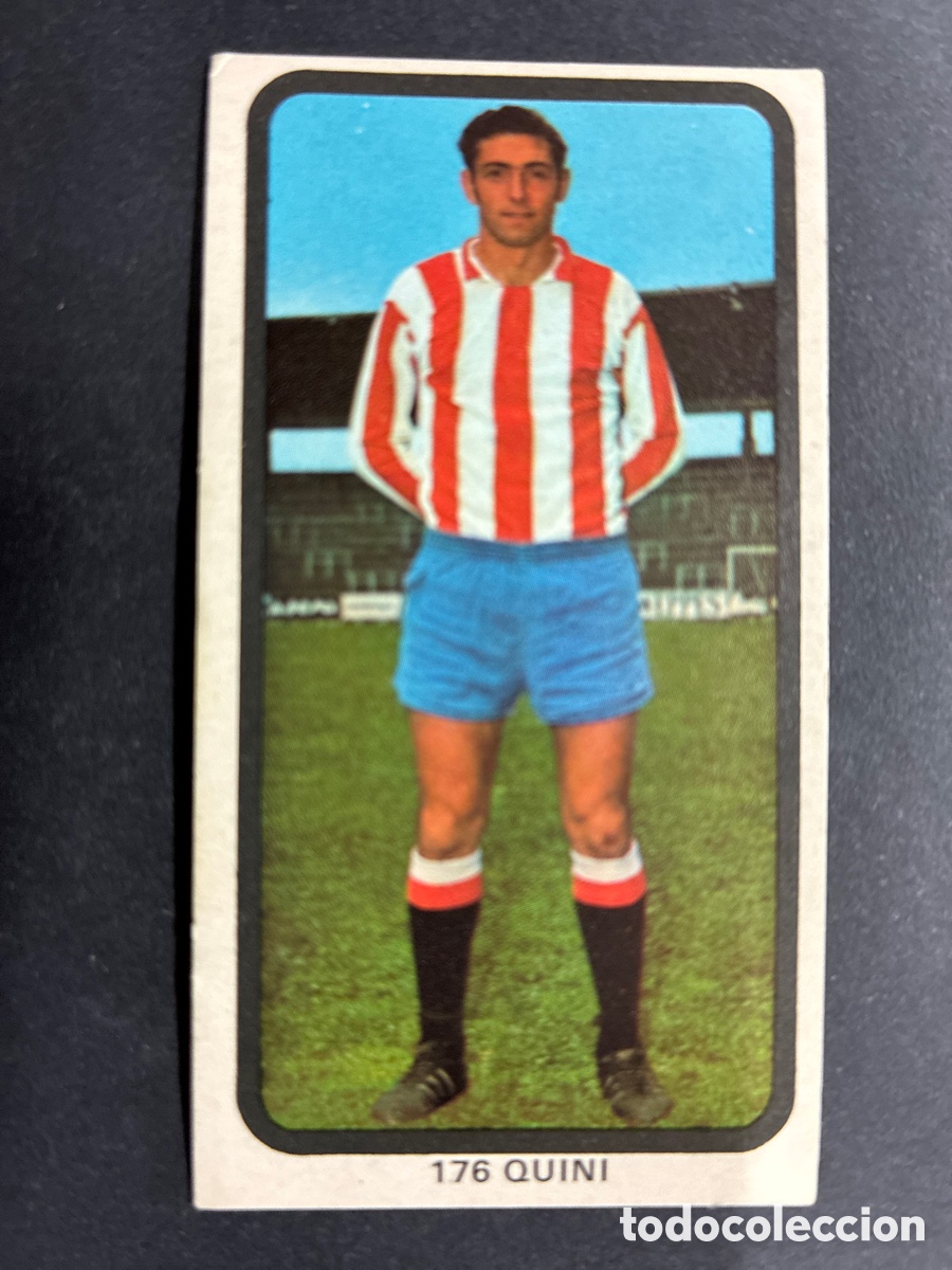 Figurine di Calcio: CROMO FUTBOL SIN PEGAR QUINI S GIJON LIGA 1974-75 EDITORIAL RUIZ ROMERO