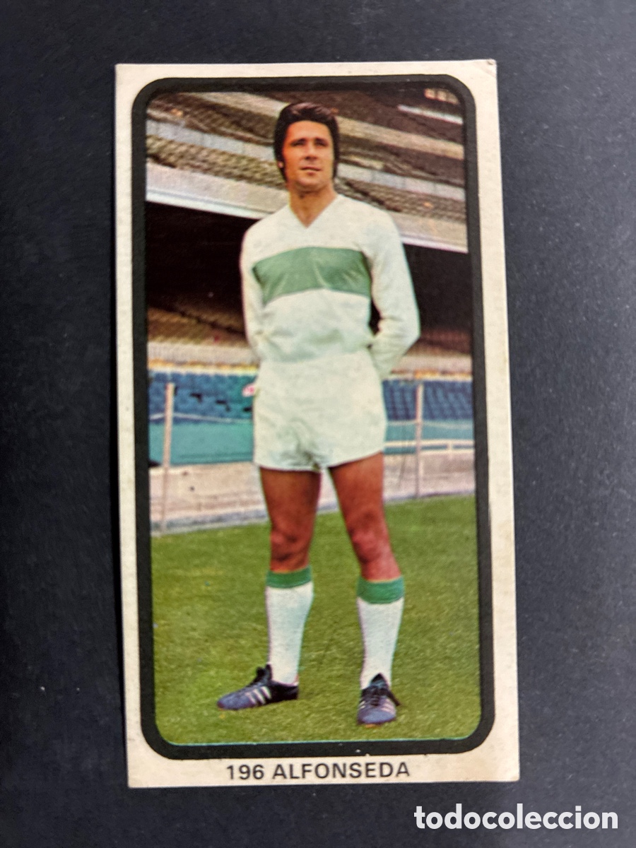 Figurine di Calcio: CROMO FUTBOL SIN PEGAR ALFONSEDA ELCHE LIGA 1974-75 EDITORIAL RUIZ ROMERO