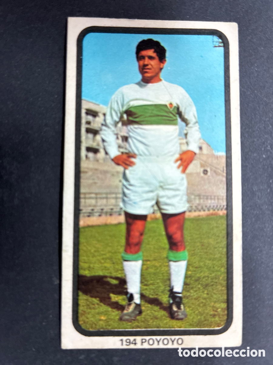 Cromos de f&uacute;tbol: CROMO FUTBOL SIN PEGAR POYOYO ELCHE LIGA 1974-75 EDITORIAL RUIZ ROMERO