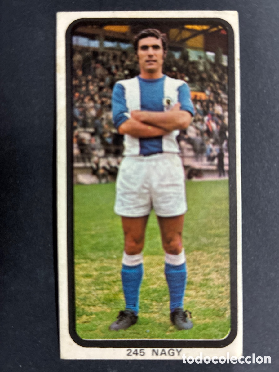 Cromos de f&uacute;tbol: CROMO FUTBOL SIN PEGAR NAGY HERCULES LIGA 1974-75 EDITORIAL RUIZ ROMERO