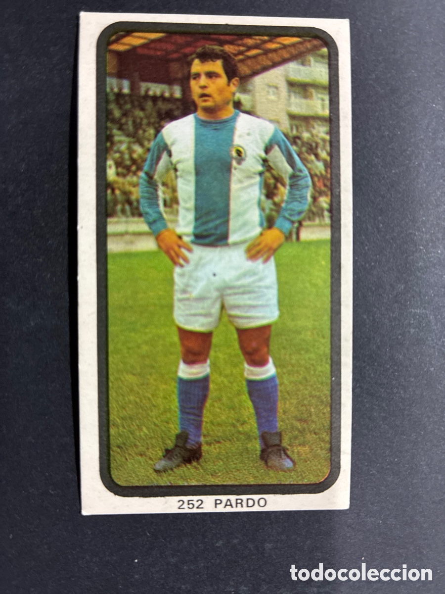 Cromos de f&uacute;tbol: CROMO FUTBOL SIN PEGAR PARDO HERCULES LIGA 1974-75 EDITORIAL RUIZ ROMERO