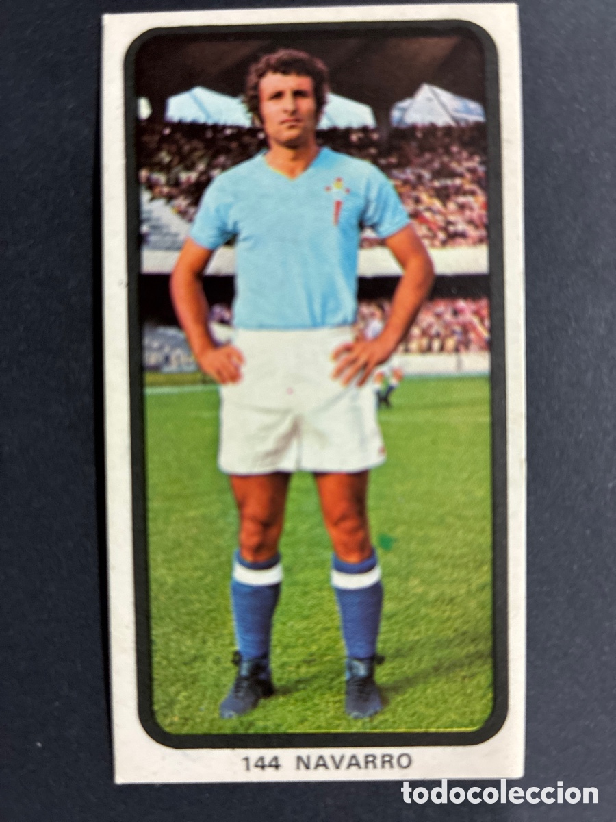 Cromos de F&uacute;tbol: CROMO FUTBOL SIN PEGAR NAVARRO CELTA VIGO LIGA 1974-75 EDITORIAL RUIZ ROMERO