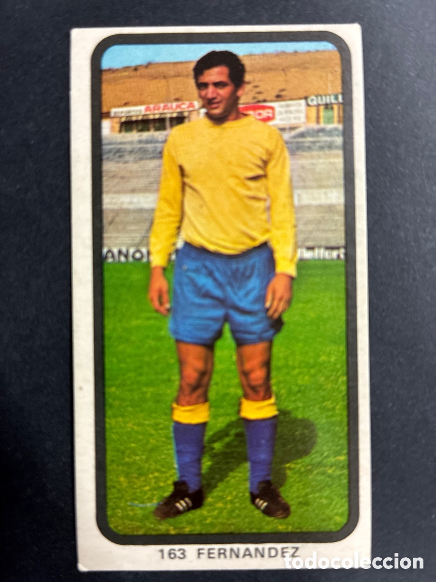 Cromos de f&uacute;tbol: CROMO FUTBOL SIN PEGAR FERNANDEZ LAS PALMAS LIGA 1974-75 EDITORIAL RUIZ ROMERO