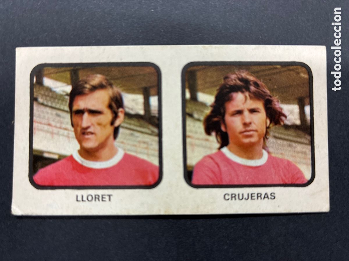 Cromos de f&uacute;tbol: CROMO FUTBOL SIN PEGAR N&ordm; 286 LLORET CRUJERAS LIGA 1974-75 EDITORIAL RUIZ ROMERO