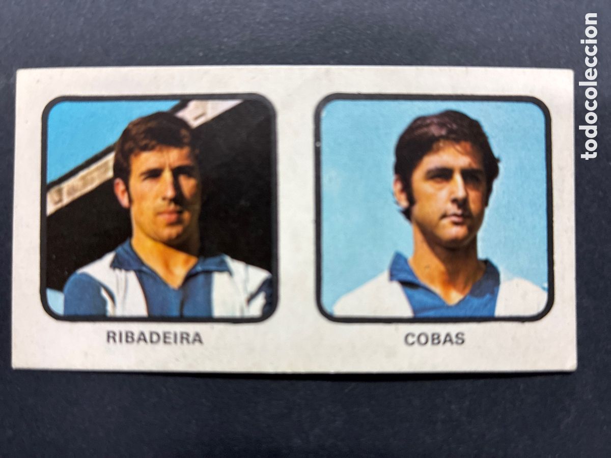 Cromos de f&uacute;tbol: CROMO FUTBOL SIN PEGAR N&ordm; 312 RIBADEIRA COBAS 1974-75 EDITORIAL RUIZ ROMERO