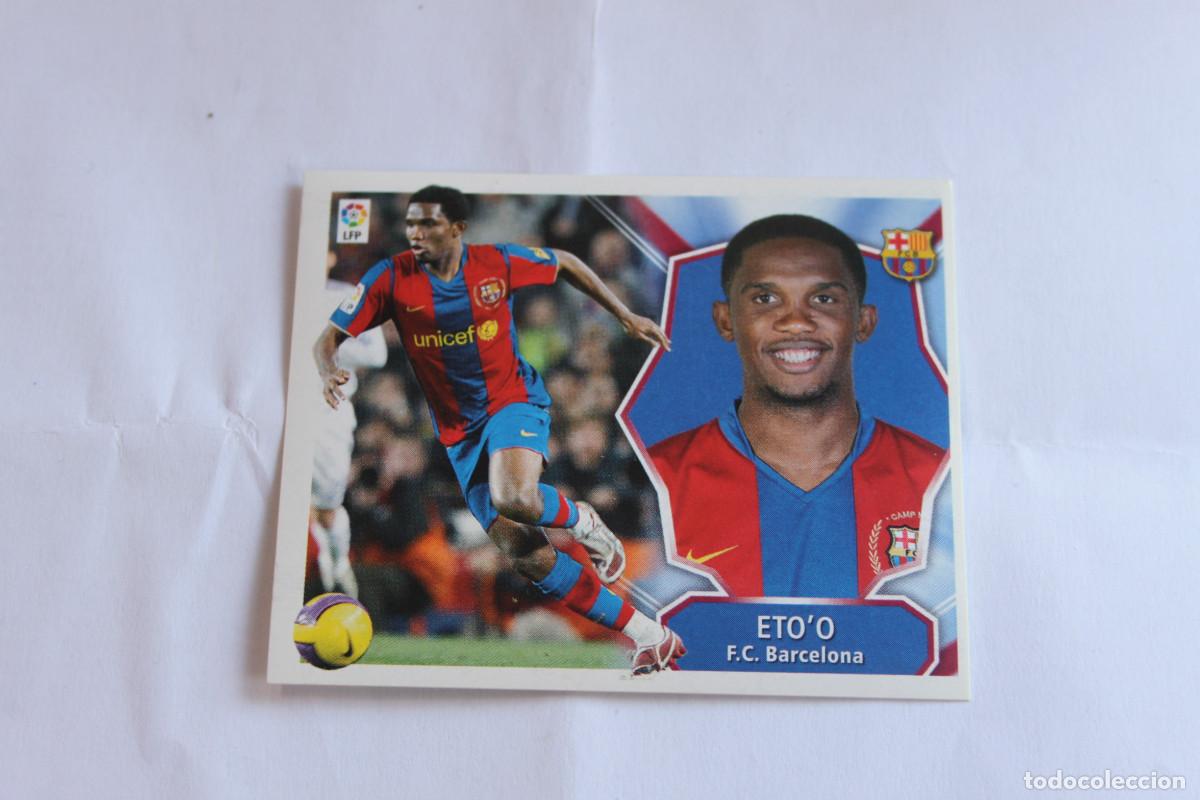 Football Stickers: liga este 2008 - 09 COLOCA __ ETOO . BARCELONA -- CROMO DESCATALOGADO,,, LEER ANUNCIO.