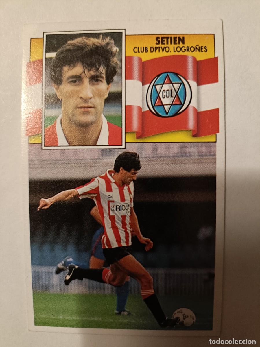 Cromos de f&uacute;tbol: SETIEN C.D. LOGRO&Ntilde;ES 90/91 ESTE - Foto 1