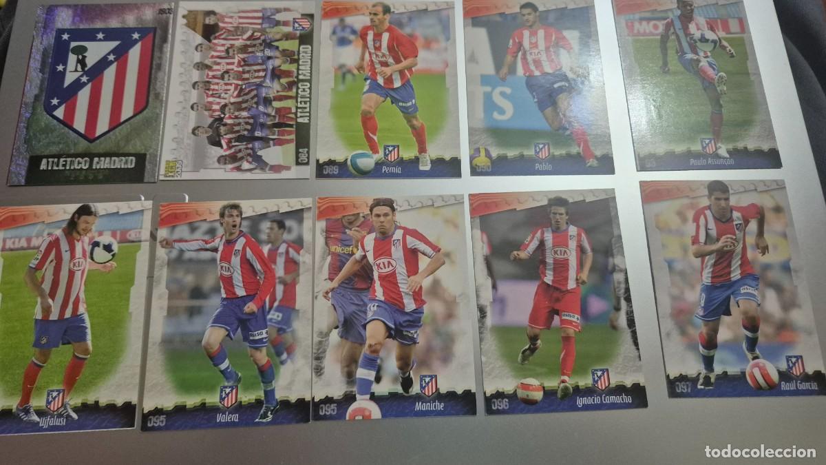 Cromos de F&uacute;tbol: MUNDICROMO LAS FICHAS DE LA LIGA 2009 EQUIPO AT. DE MADRID. 23 CROMOS.