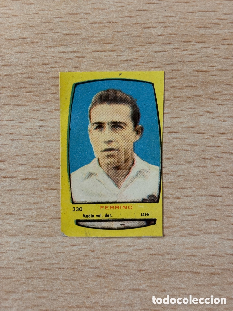 Cromos de F&uacute;tbol: # 330 Ferrino Ja&eacute;n Ed. Bruguera Campeones 1955 sin pegar