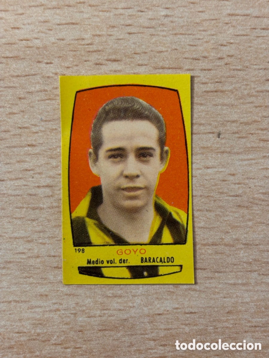 Cromos de F&uacute;tbol: # 198 Goyo Baracaldo Ed. Bruguera Campeones 1955 sin pegar