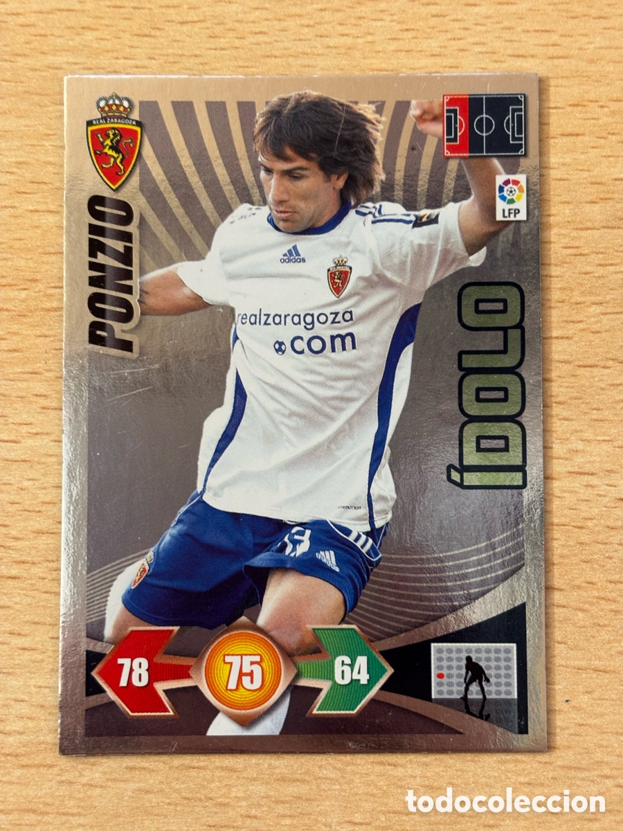 Cromos de f&uacute;tbol: Ponzio &Iacute;dolo Defensa Adrenalyn 2009-10 buen estado