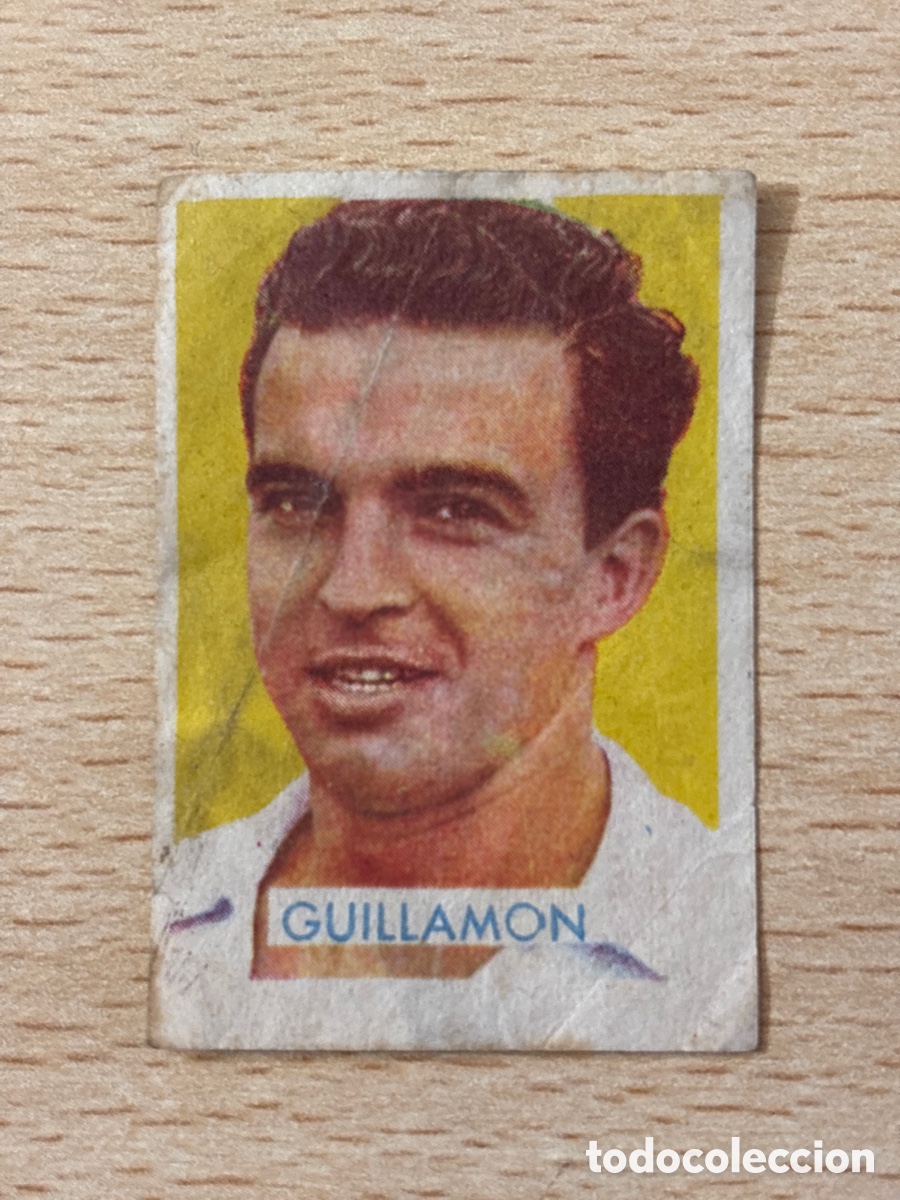 Cromos de Futebol: Guillamon Sevilla CF 1956-57 Ed. Desconocida Publicidad Chocolates Dom&iacute;nguez Zaragoza Sin pegar