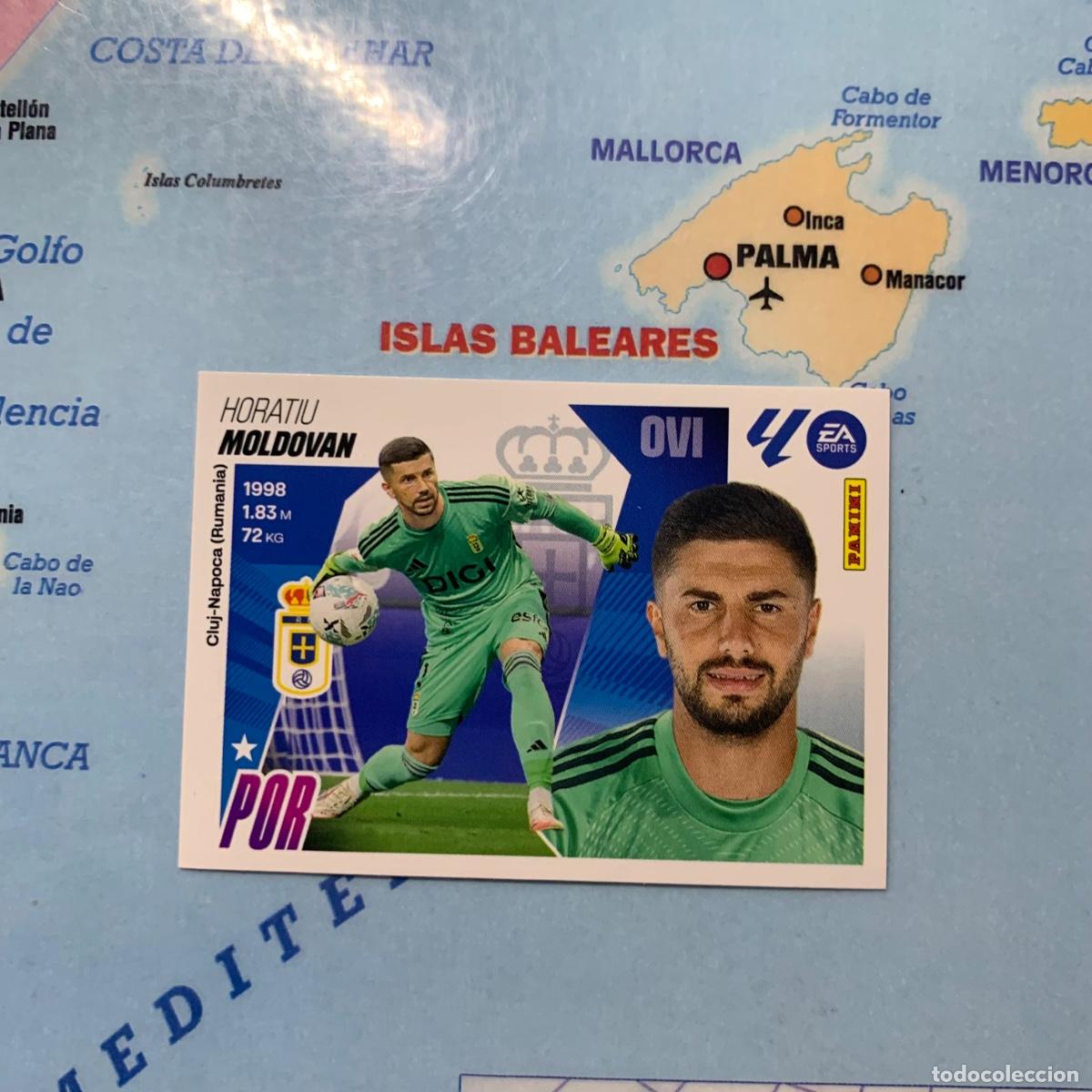 Cromos de f&uacute;tbol: Moldovan n&uacute;mero 4 del Oviedo cromo liga este 25-26 2025-2026