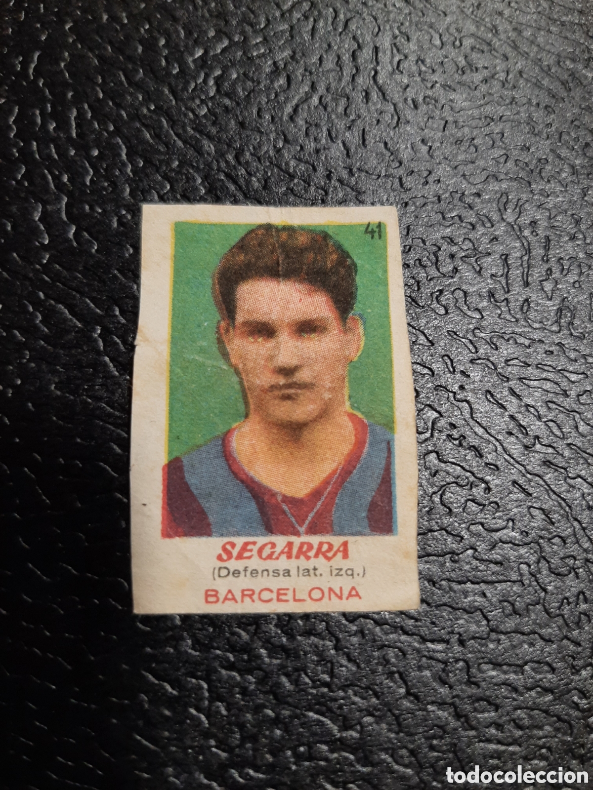 Figurine di Calcio: SEGARRA N&deg; 41 FC BARCELONA. ASES DEL FUTBOL 1951.ED BRUGUERA 1950