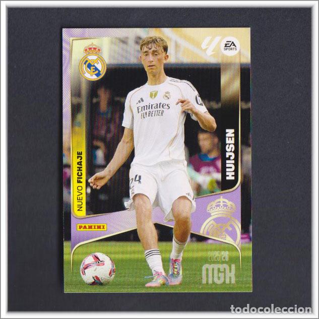 Fu&szlig;ball-Sticker: MEGACRACKS 2025 2026 25 26 PANINI HUIJSEN 442 FICHAJE REAL MADRID COLECCI&Oacute;N ALBUM LIGA MGK