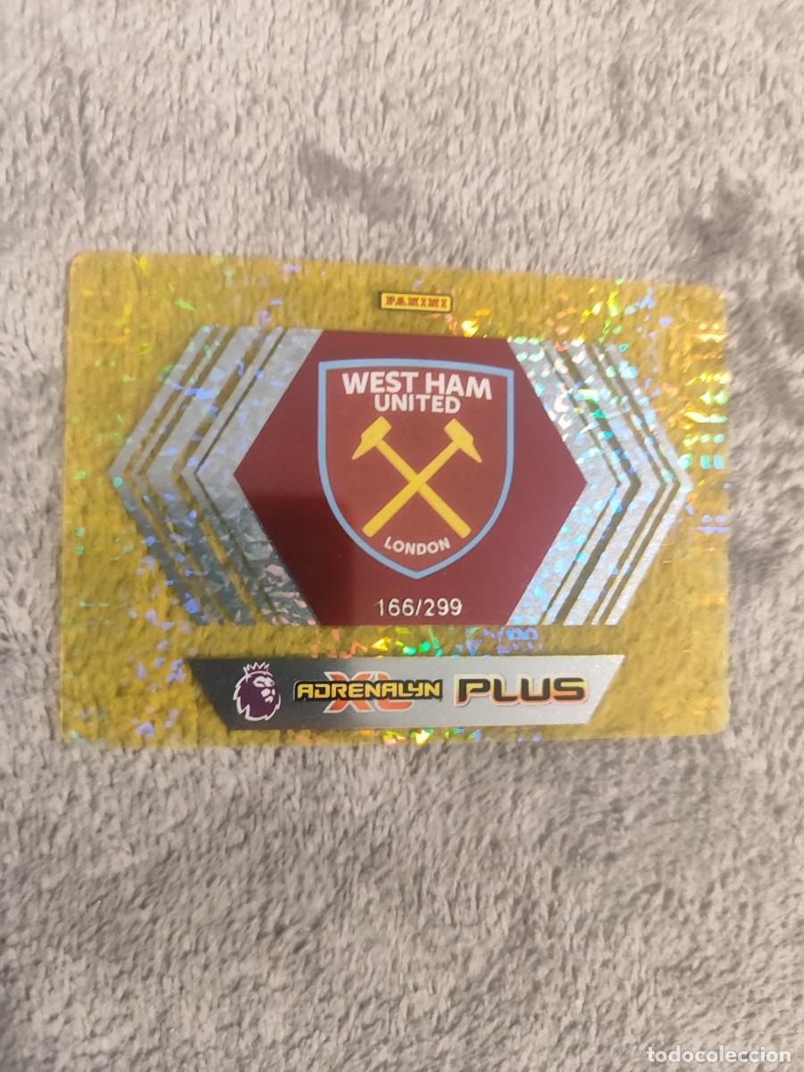 Fu&szlig;ball-Sticker: CC19Y PREMIER LEAGUE 2025 PLUS ESCUDO WEST HAM CLUB ESTADIO NUMERADA 299 ADRENALYN XL PANINI 2024 25