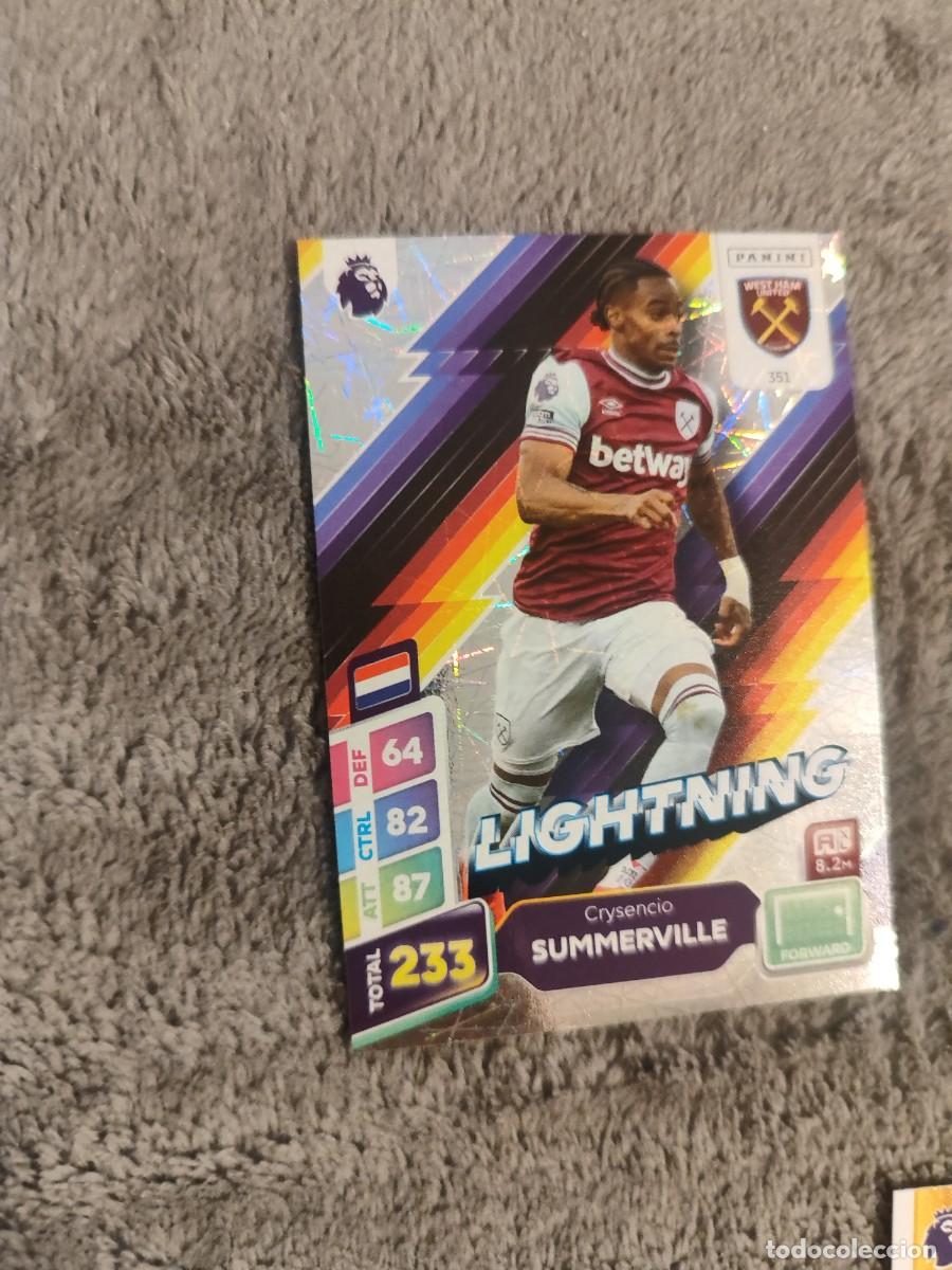 Cromos de f&uacute;tbol: 351 PREMIER LEAGUE 2025 PLUS CRYSENCIO SUMMERVILLE WEST HAM LIGHTNING ADRENALYN XL PANINI 2024 25