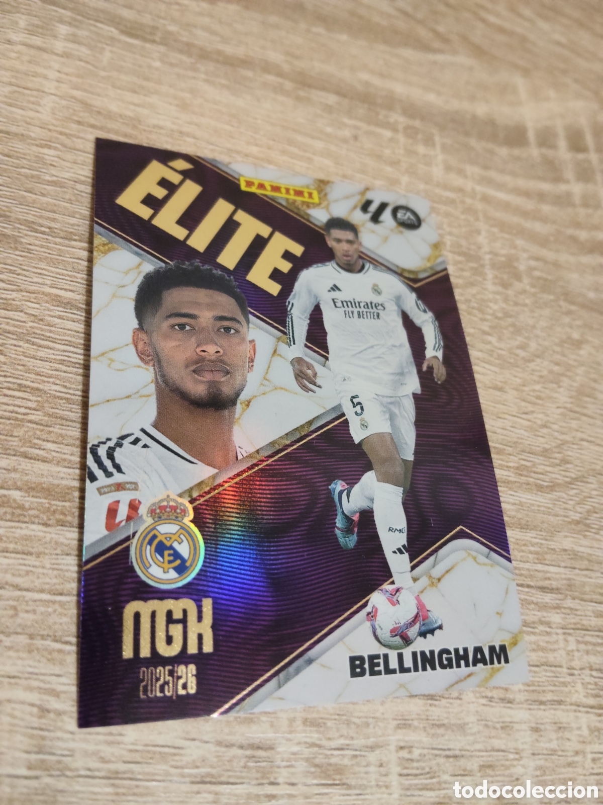Cromos de f&uacute;tbol: Panini Megacracks 2025 2026 25 26 1 Bellingham Real Madrid Elite