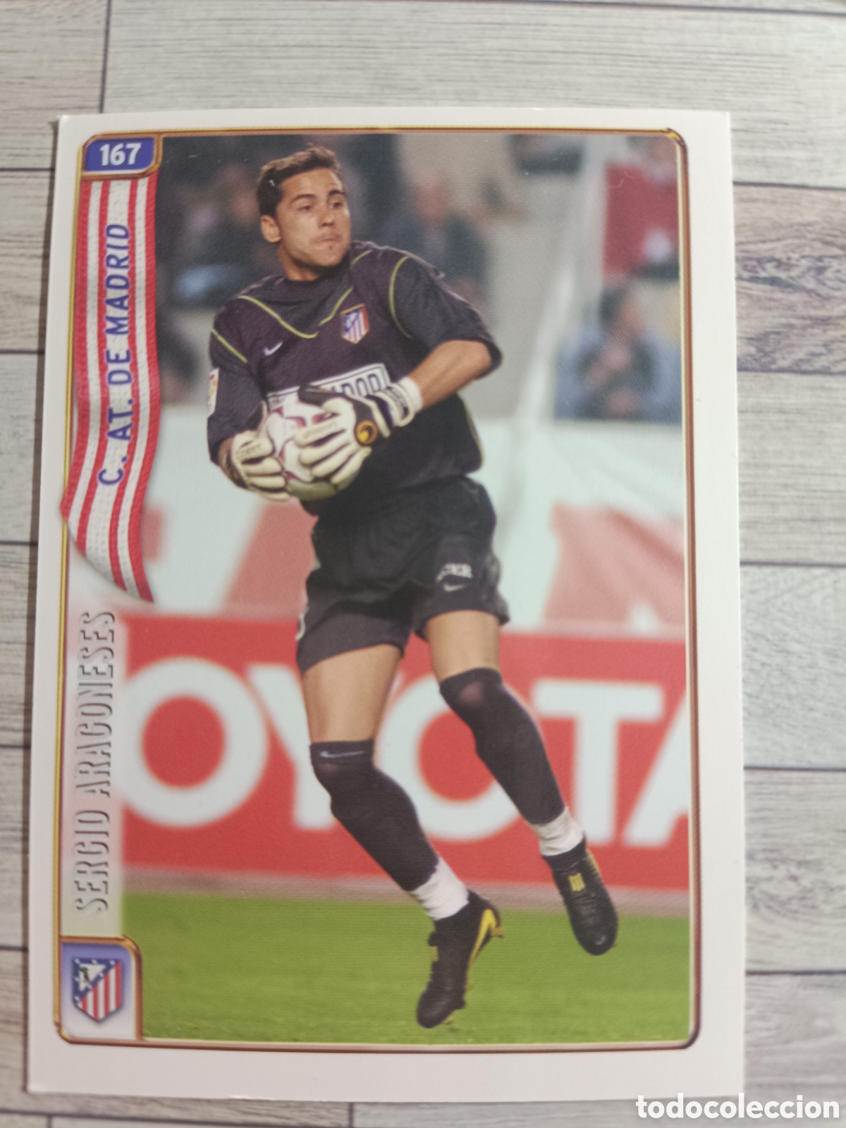 Cartes &agrave; collectionner de Football: 167 SERGIO ARAGONESES ATLETICO DE MADRID FICHAS DE LA LIGA 2005 MUNDICROMO 2004 2005 LIGA 04/05