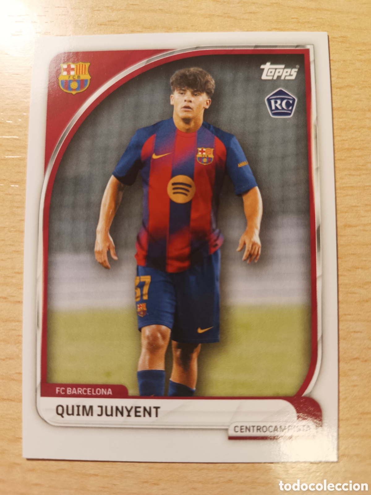 Cromos de F&uacute;tbol: QUIM JUNYENT RC ROOKIE FC BARCELONA COLLECTOR TIN 2025 2026 TOPPS 25 26