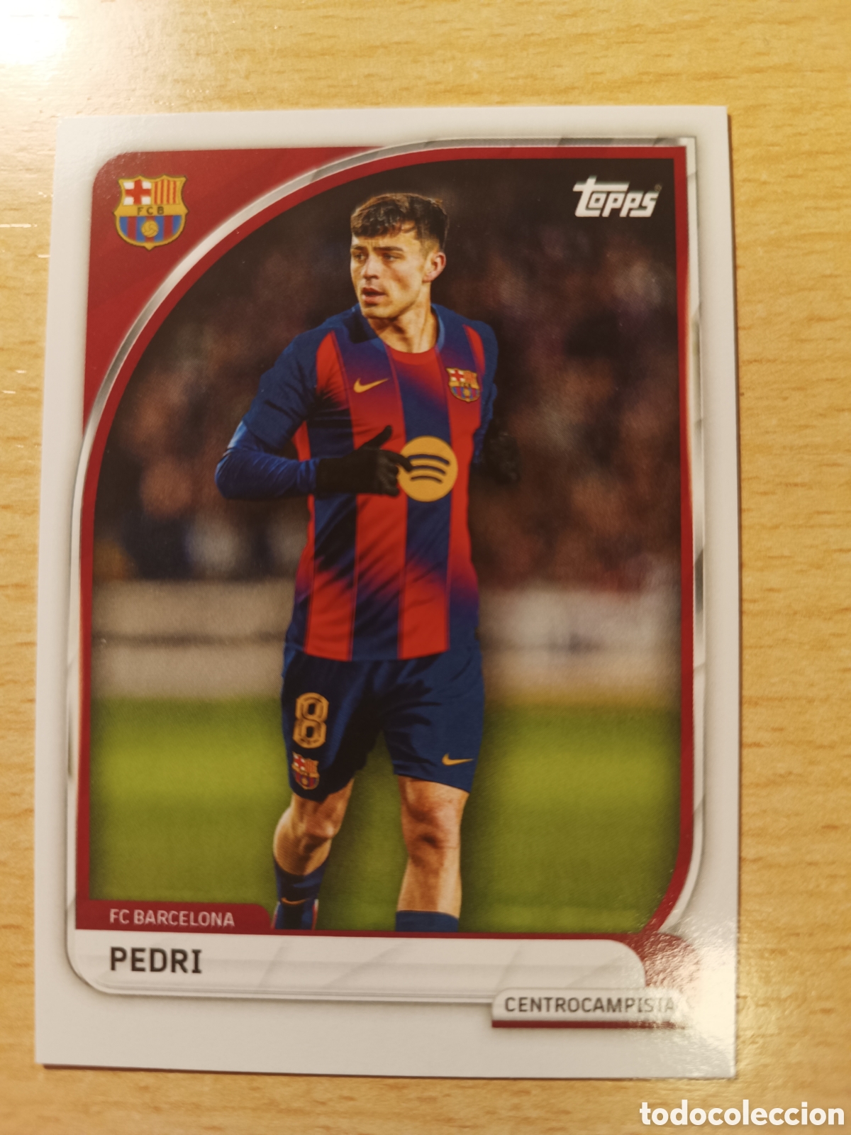 Cromos de F&uacute;tbol: PEDRI FC BARCELONA COLLECTOR TIN 2025 2026 TOPPS 25 26