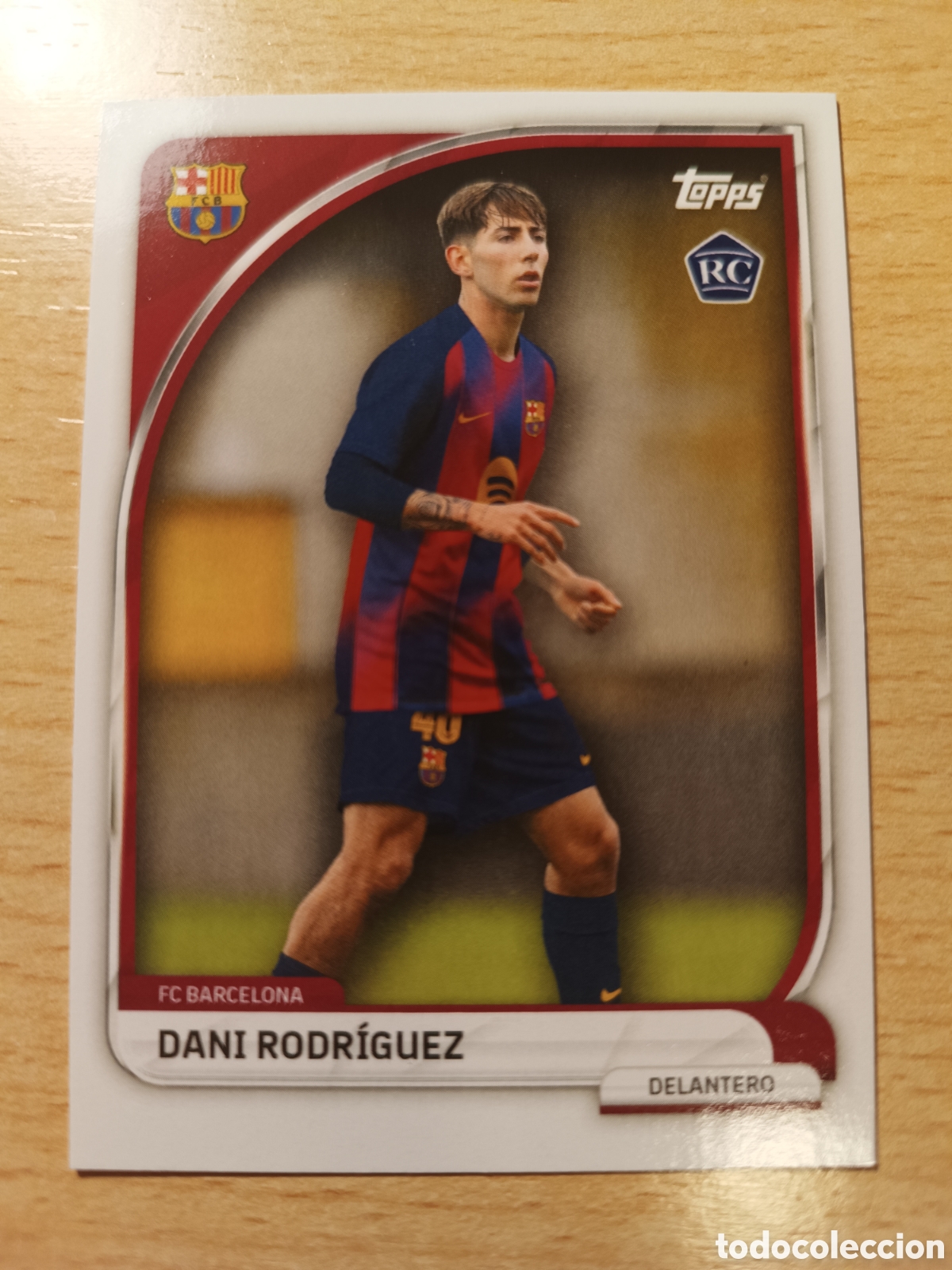Cromos de F&uacute;tbol: DANI RODR&Iacute;GUEZ FC BARCELONA COLLECTOR TIN 2025 2026 TOPPS 25 26