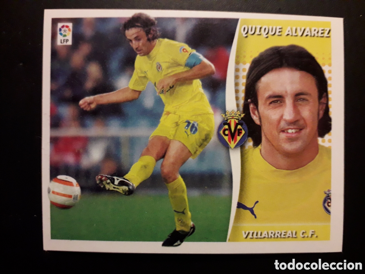 Figurine di Calcio: QUIQUE &Aacute;LVAREZ VILLARREAL ED ESTE 2006 2007 06 07 SIN PEGAR, PEDIDO M&Iacute;NIMO 3&euro;