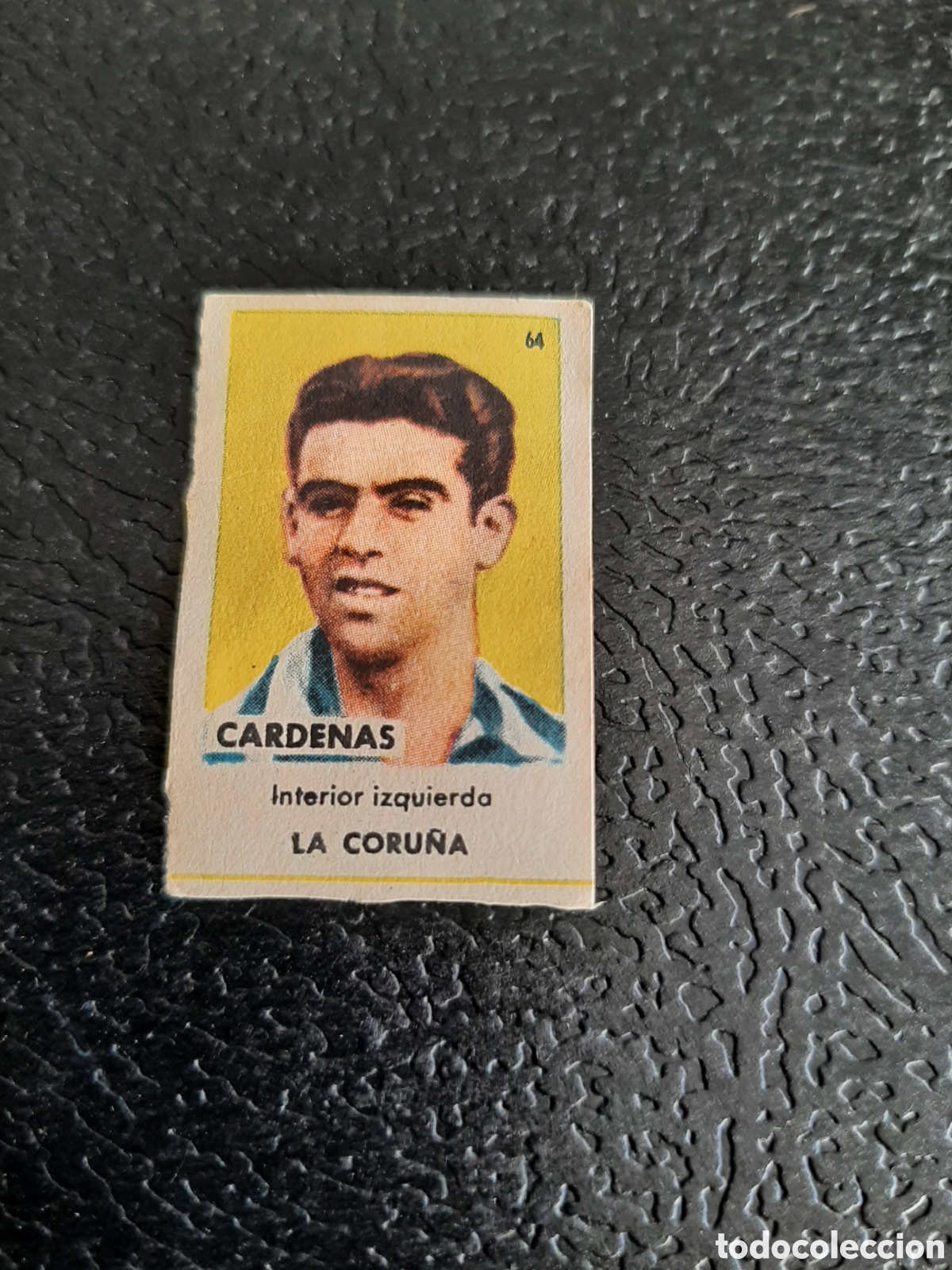 Football Stickers: CARDENAS LA CORU&Ntilde;A N 64 ASES DEL FUTBOL 1&ordf; DIVISION SERIE C SOBRE AS BRUGUERA 1944