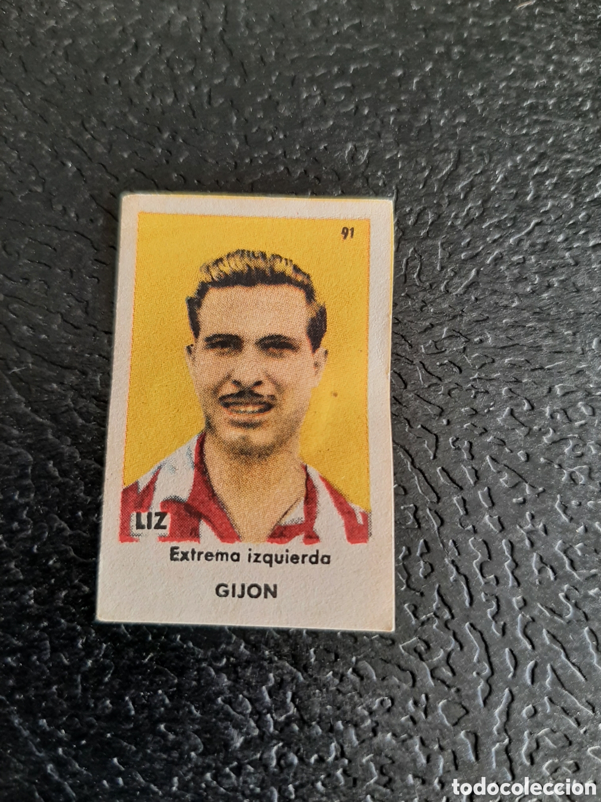 Cromos de Futebol: LIZ GIJON N 91 ASES DEL FUTBOL 1&ordf; DIVISION SERIE C SOBRE AS BRUGUERA 1944