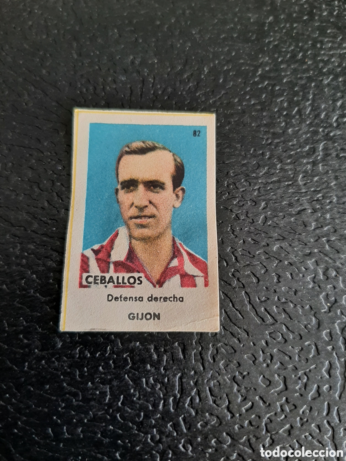 Cromos de Futebol: CEBALLOS GIJON N 82 ASES DEL FUTBOL 1&ordf; DIVISION SERIE C SOBRE AS BRUGUERA 1944