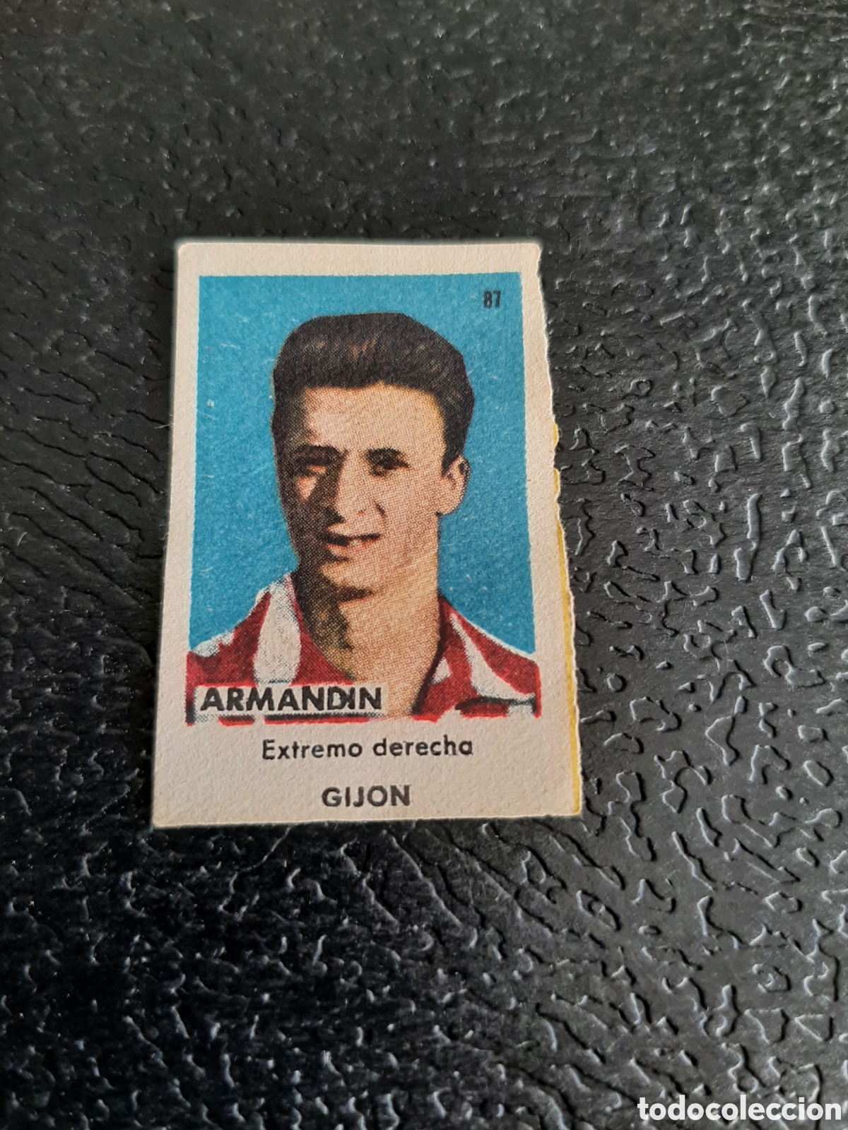 Cromos de Futebol: ARMANDIN GIJON N 87 ASES DEL FUTBOL 1&ordf; DIVISION SERIE C SOBRE AS BRUGUERA 1944