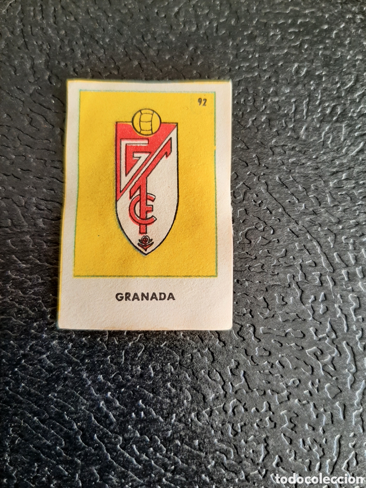 Cromos de Futebol: ESCUDO GRANADA N 92 ASES DEL FUTBOL 1&ordf; DIVISION SERIE C SOBRE AS BRUGUERA 1944