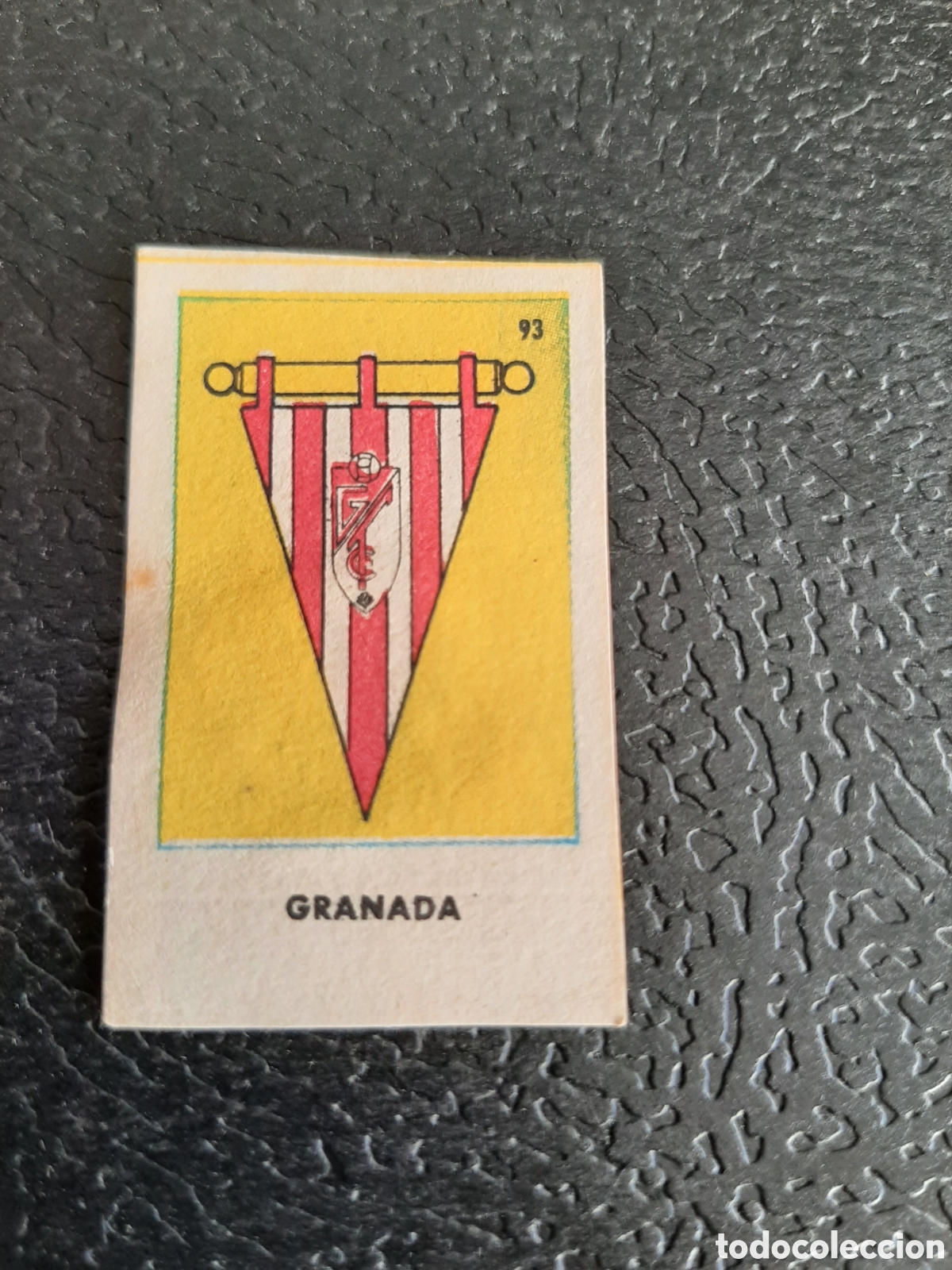 Cromos de Futebol: BANDERIN GRANADA N 93 ASES DEL FUTBOL 1&ordf; DIVISION SERIE C SOBRE AS BRUGUERA 1944