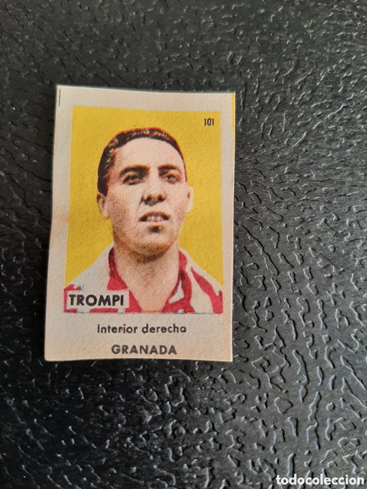 Cromos de Futebol: TROMPI GRANADA N 101 ASES DEL FUTBOL 1&ordf; DIVISION SERIE C SOBRE AS BRUGUERA 1944
